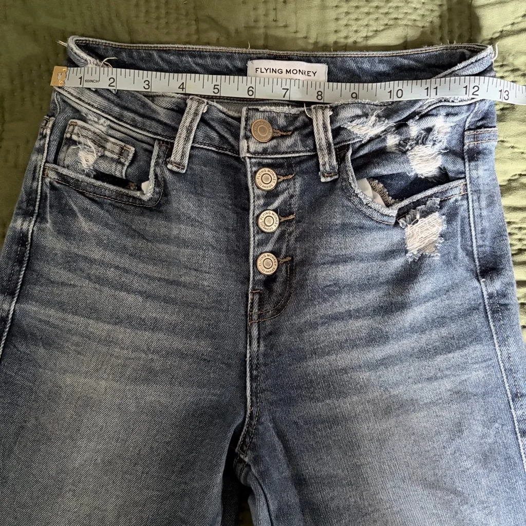 Flying Monkey Blue Flare Jeans - Image 4