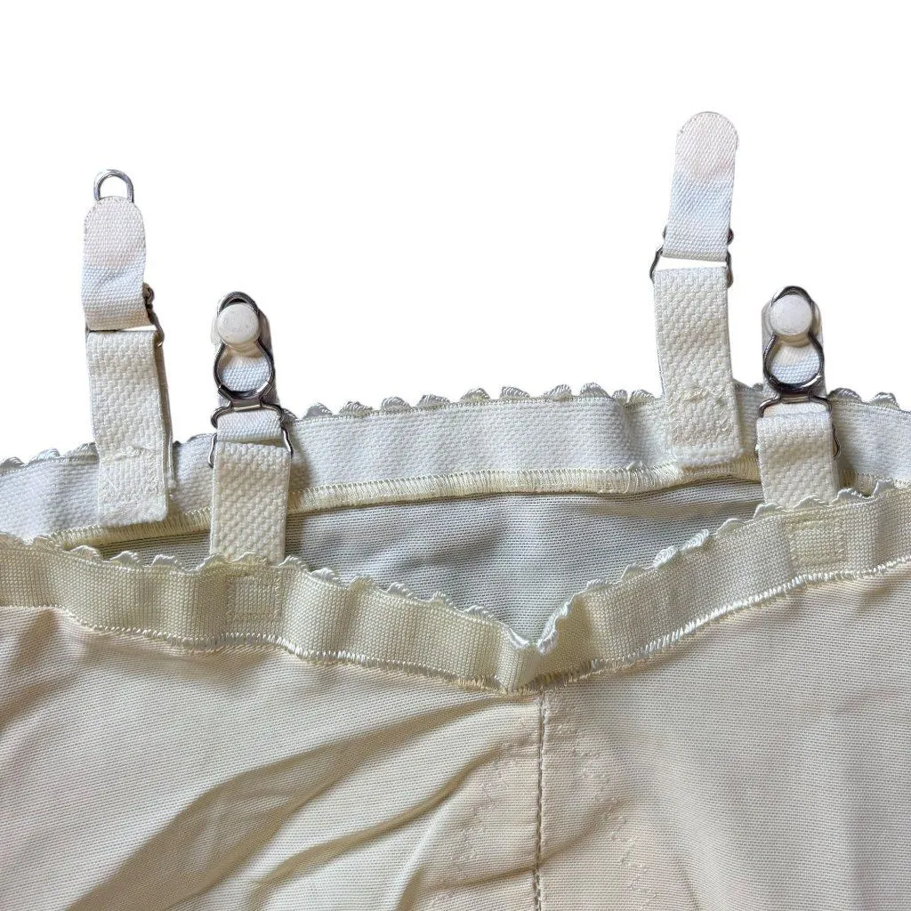 Vintage Alexanders Girdle Garter Belt Small Cream Shapewear Suspender Nylon - Image 3