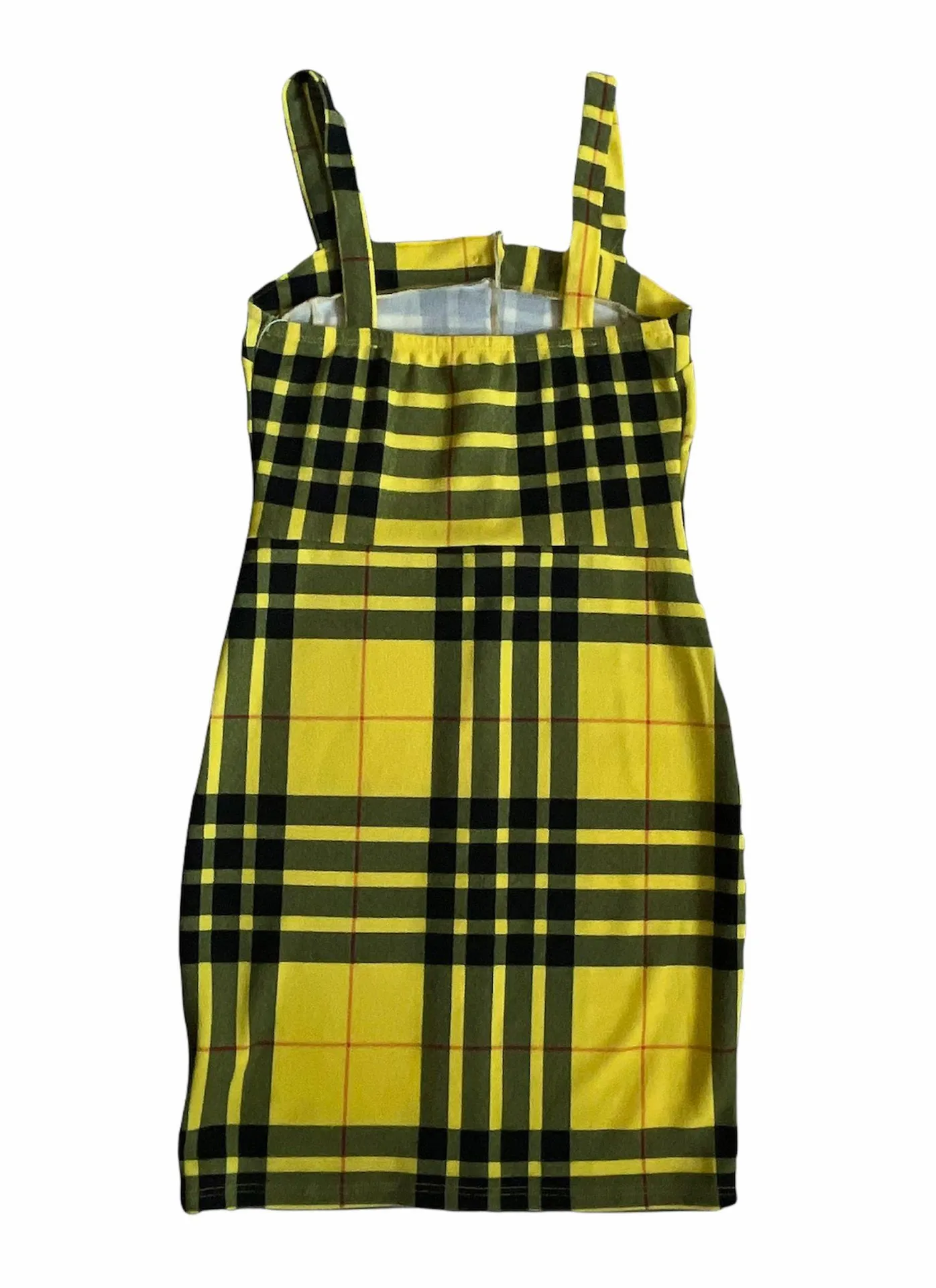 Bodycon Dress in Black & Yellow - Image 2