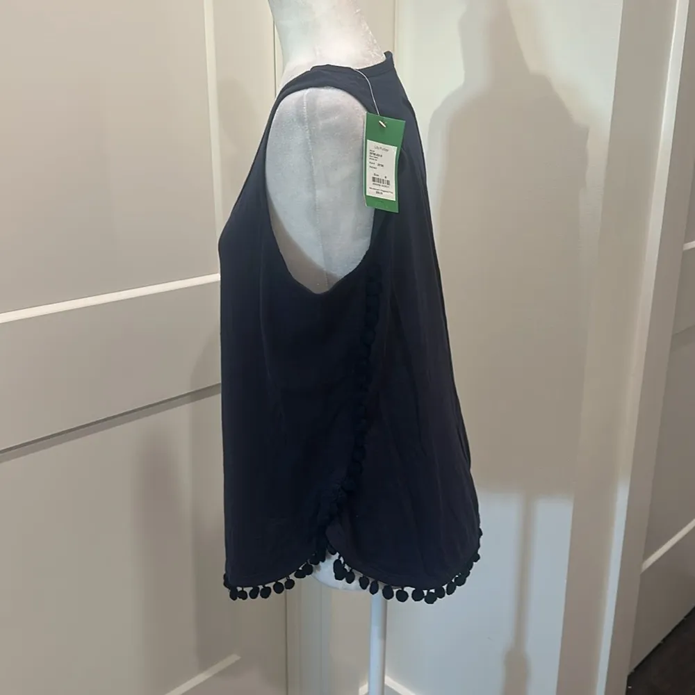 NWT Lilly Pulitzer Navy McKee Top Sz M - Image 2