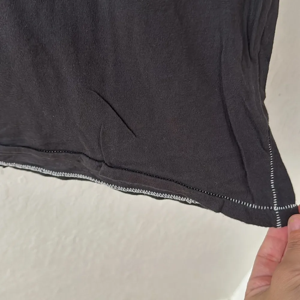 Frank & Eileen Soft Gray Black White Stitched Brady T Shirt XS - Image 3