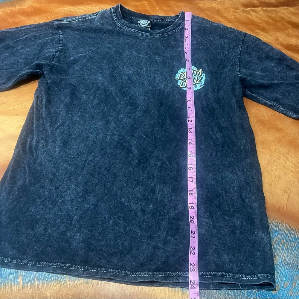 Santa Cruz Skateboards Daisy tee Black fade Blue Long Sleeve Tee 9ps Y2K Size M - Image 9
