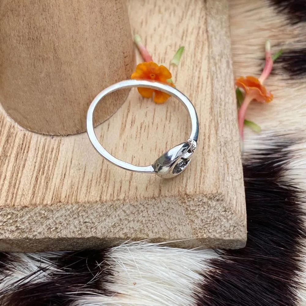 Sterling silver Moon And Star Toe Ring Midi Ring Silver - Image 4