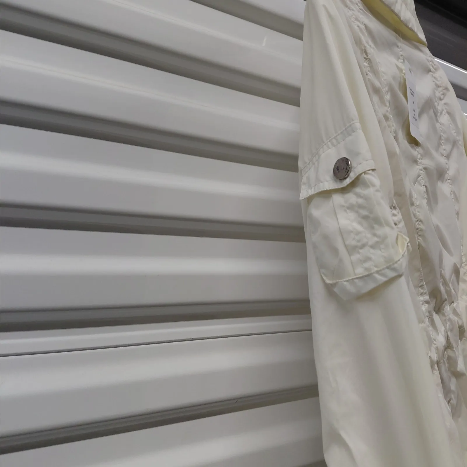 Blanc Noir Womens Lightweight Cargo Utility Jacket Size Small Minimalist Chic - Image 5