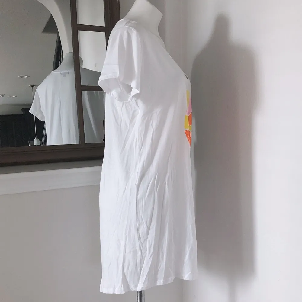 Wildfox Sun Scoop Neck Swim Coverup in White, Dress Beach Size S New w/Tag - Image 3