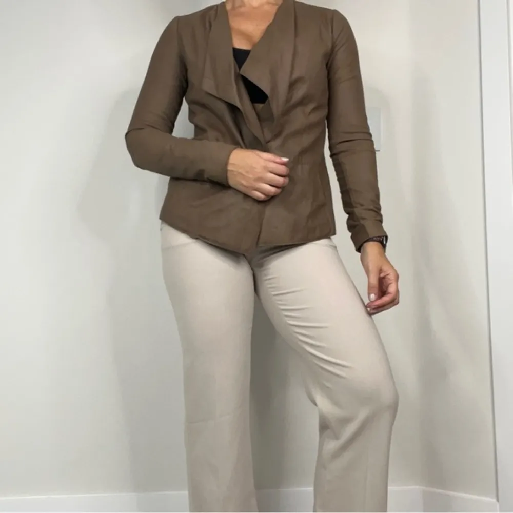 Vince leather open cardigan jacket - Image 62