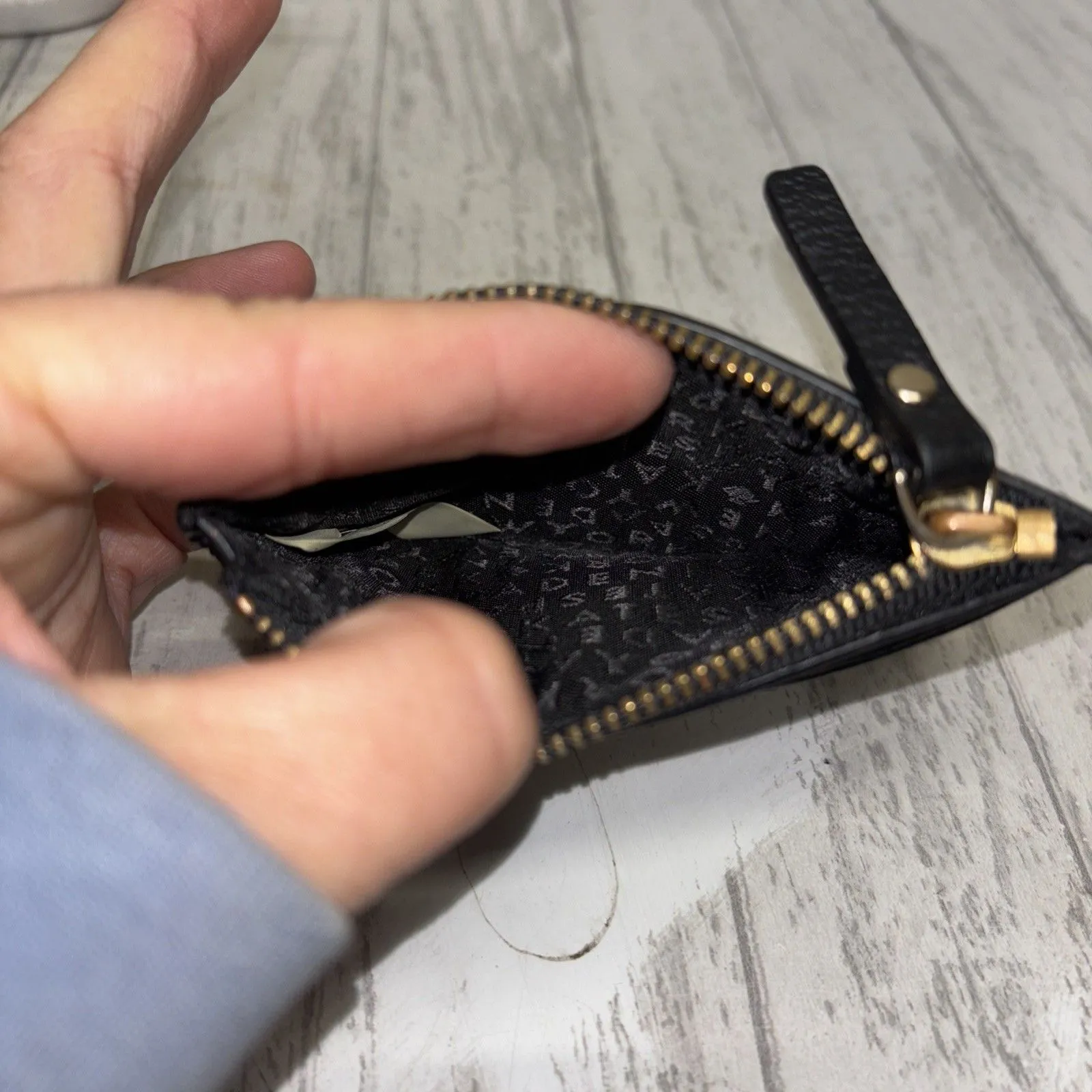 Kate Spade Leather Card Wallet Black EUC - Image 3