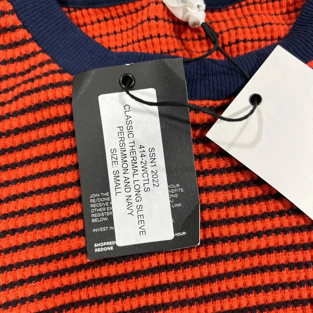 $199 NWT RE/DONE CLASSIC THERMAL LS SHIRT SZ SMALL - Image 4