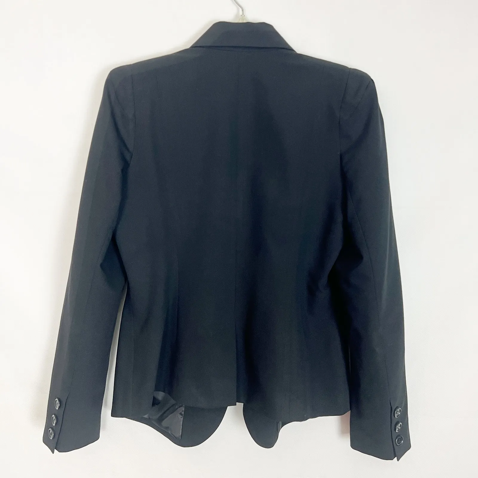 ASOS Women's Button Front Black Blazer Size 10 - Image 7