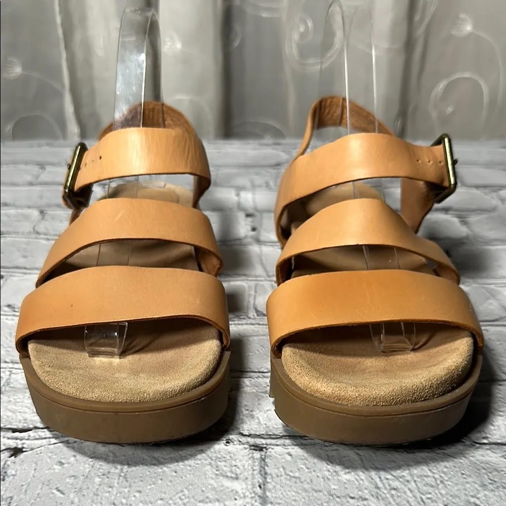 Madewell Addie Sandal Desert Camel Tan size 8 1/2 leather sandals - Image 3