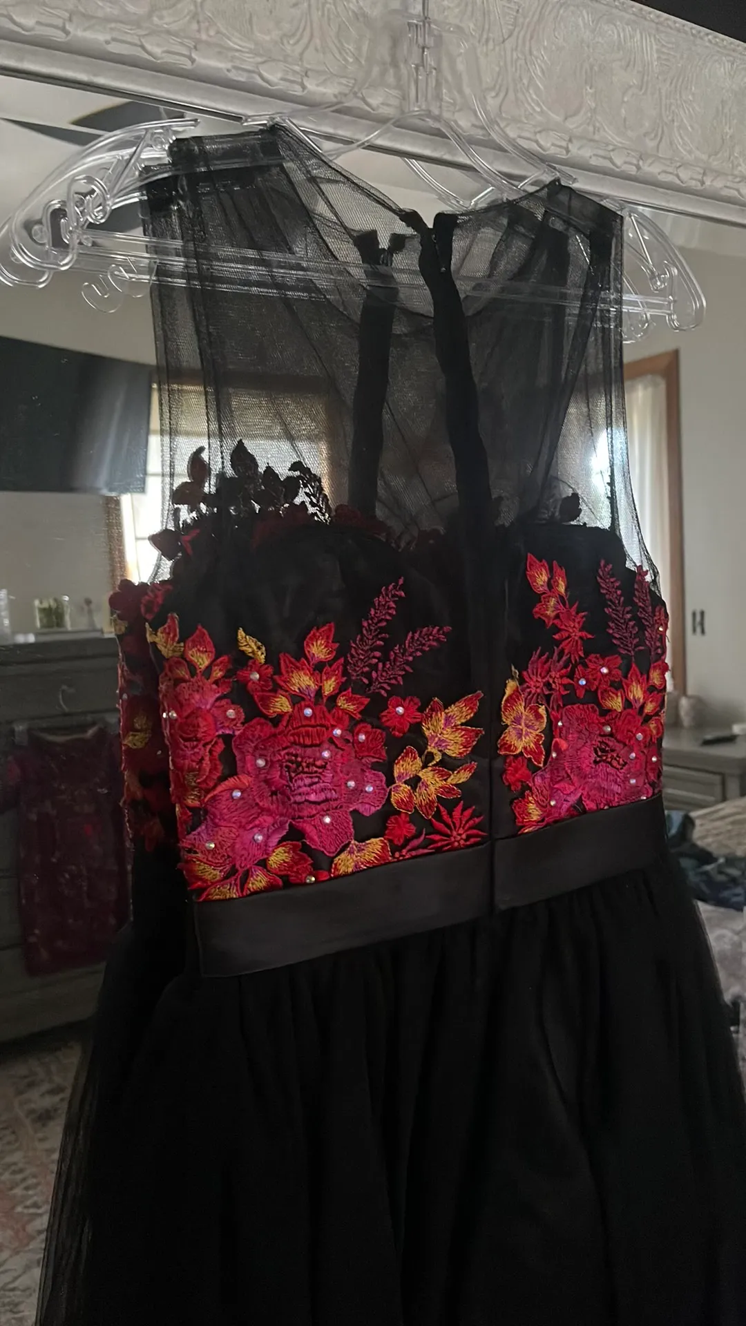 Black/ Floral Dress - Image 4