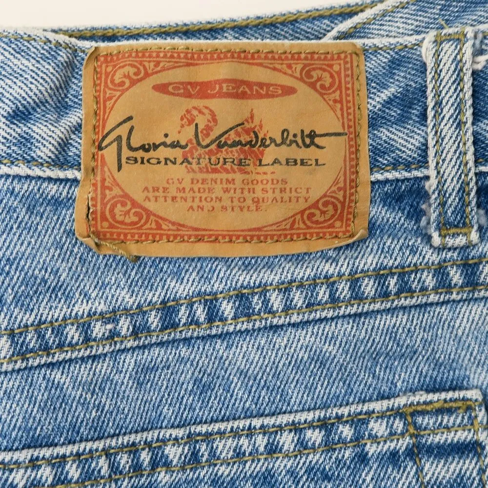 Vintage 90s Gloria Vanderbilt Signature Label High Waisted Jeans - Image 5