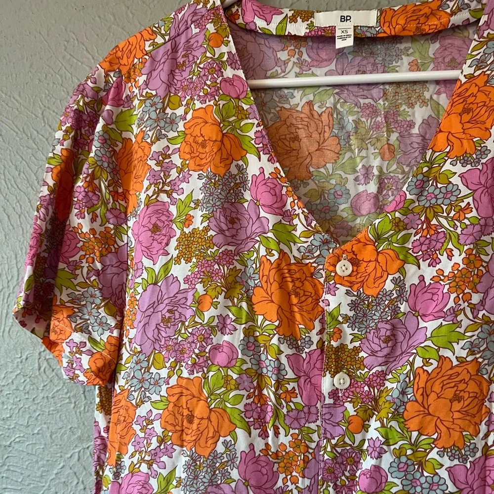 Bp. Retro Flower Print Gender Inclusive Dress - Image 10