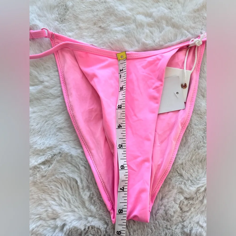 NWT: Good American Perfect Fit Bikini Bottom in Sugar Pink002 Size 1 - Image 4