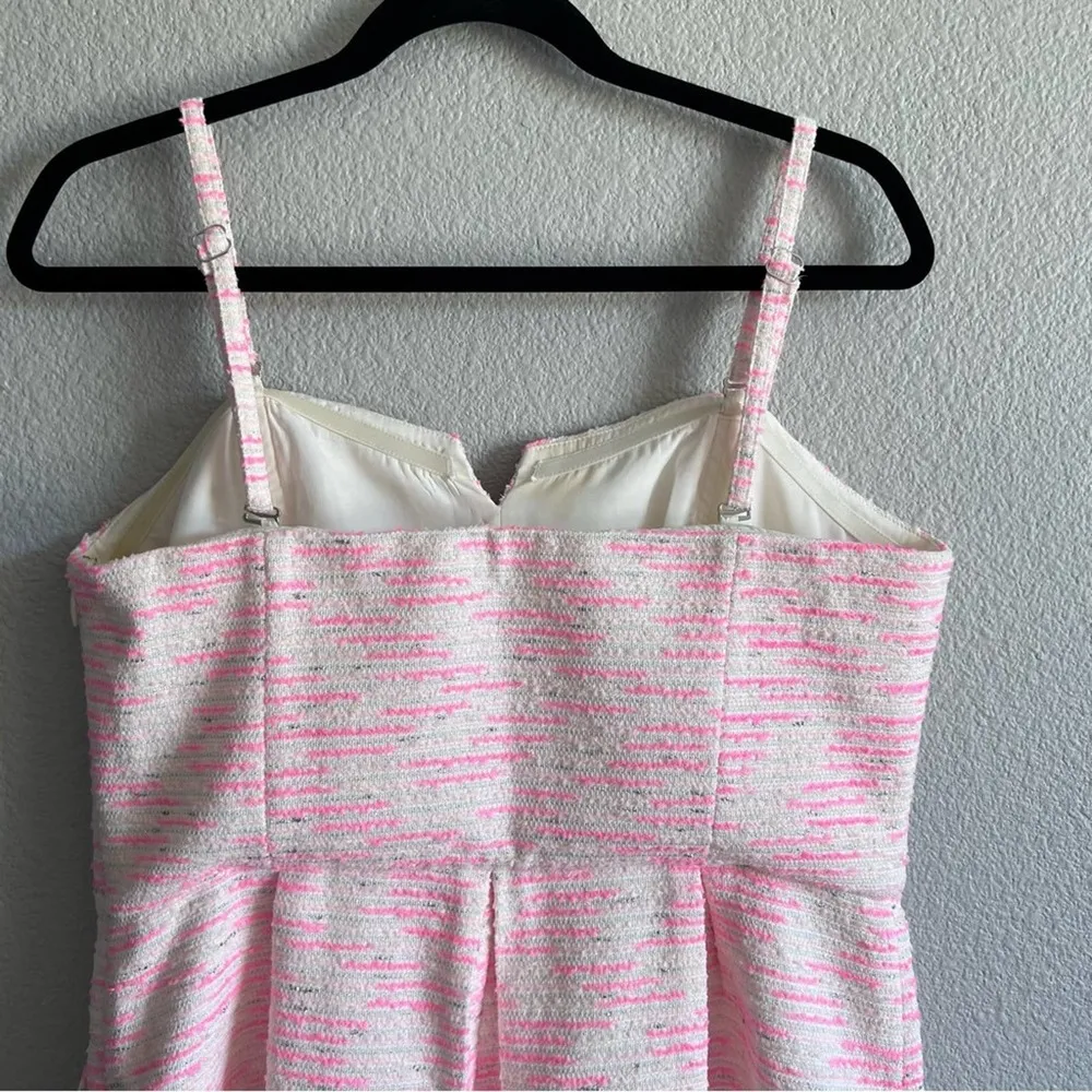 Moulinette Soeurs Pasteque Tweed Strapless Dress - Image 8