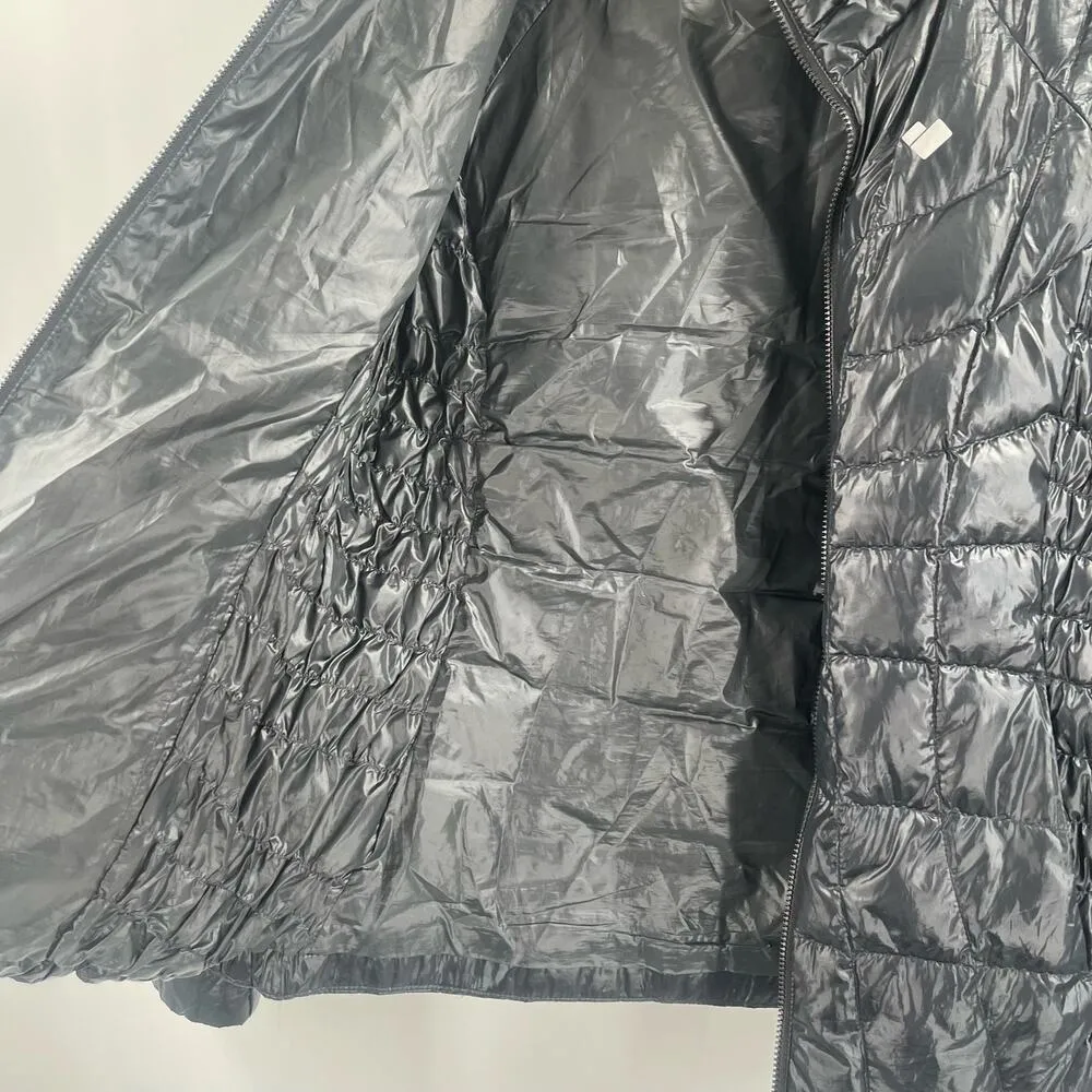 OBERMEYER Down Jacket Womens Size Small Coat Puffy Puffer Black Winter Light - Image 13