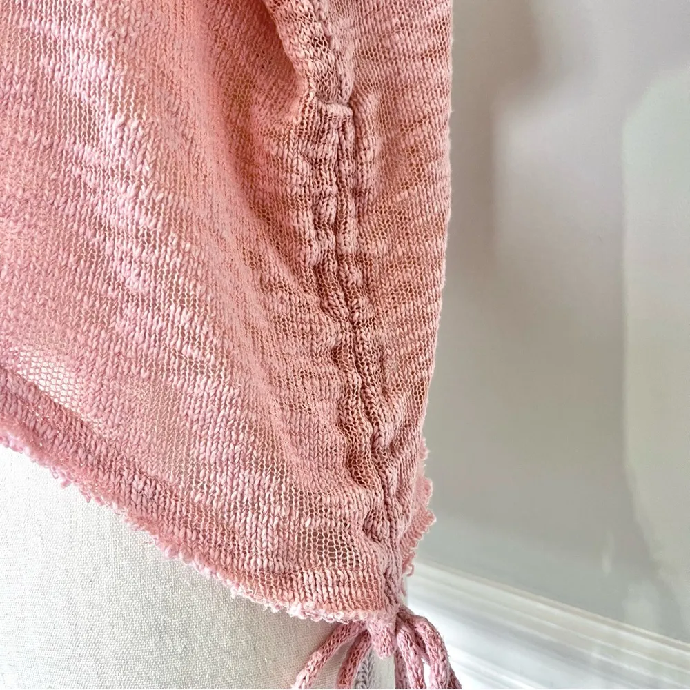 FP Beach Breezy Cowl Neck Crop Knit Long Sleeve Sweater Small - Image 7