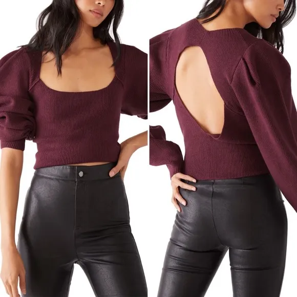 NWT - Free People Saffron Open Back Sweater - Size S - Image 2