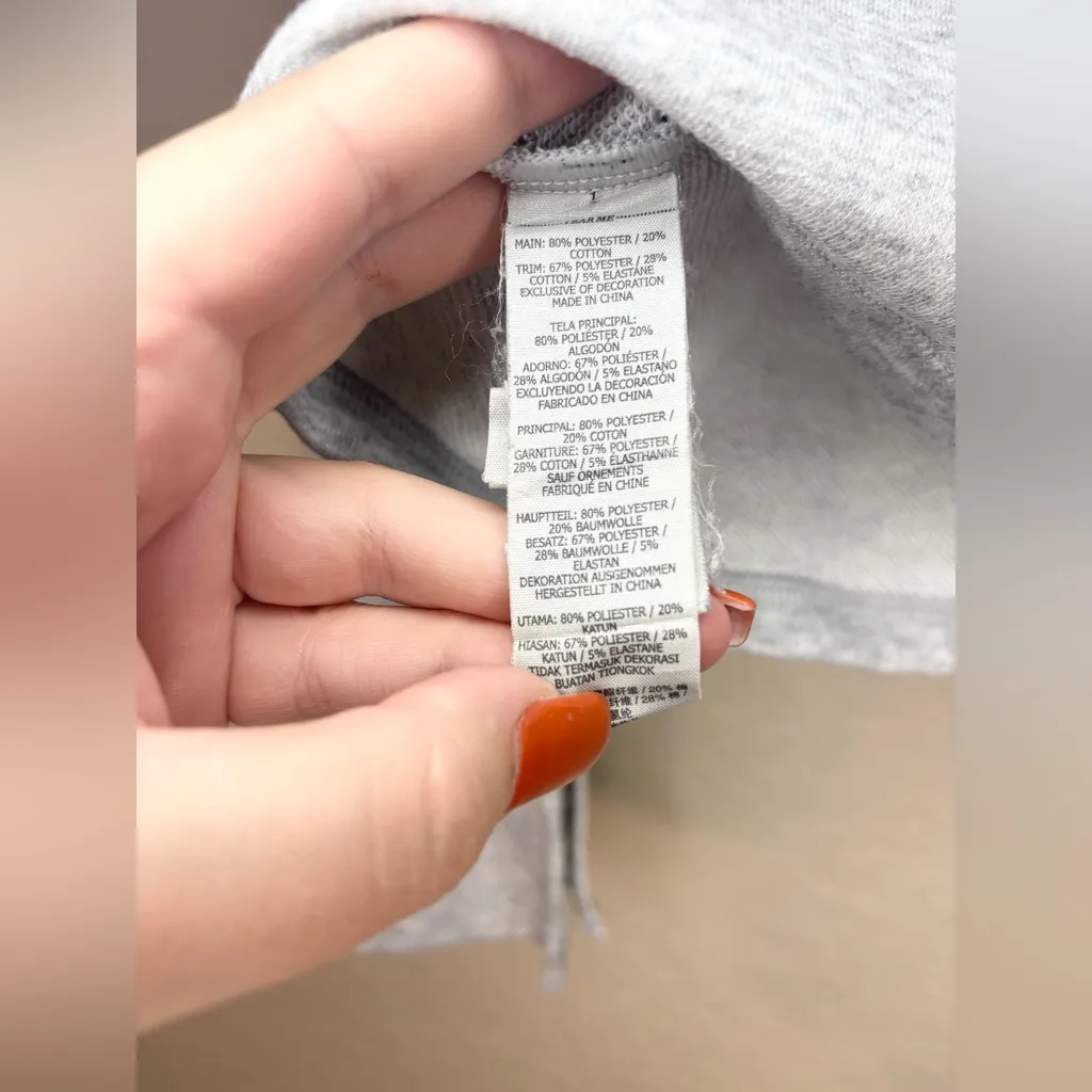 Lorna Jane Logo Gray Pullover Sweatshirt Size M - Image 8