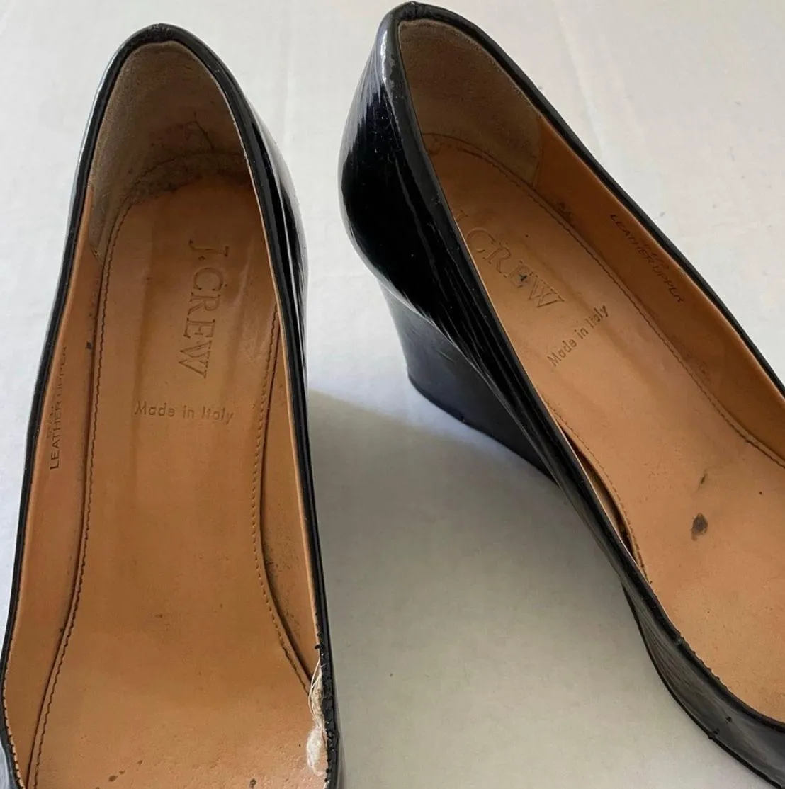 J.Crew  Patent Leather Wedges - Image 5