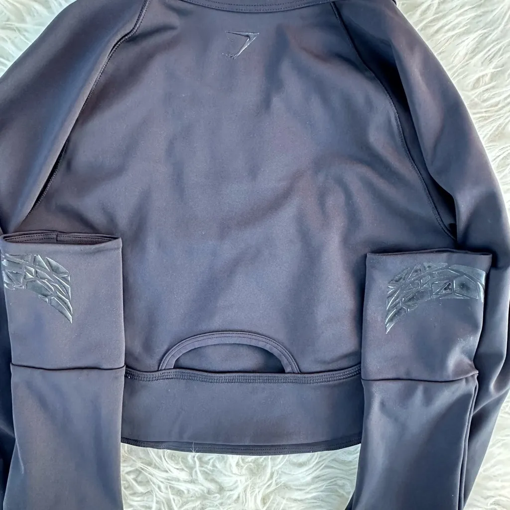 Gymshark Black Long Sleeve Women's Top - Image 8