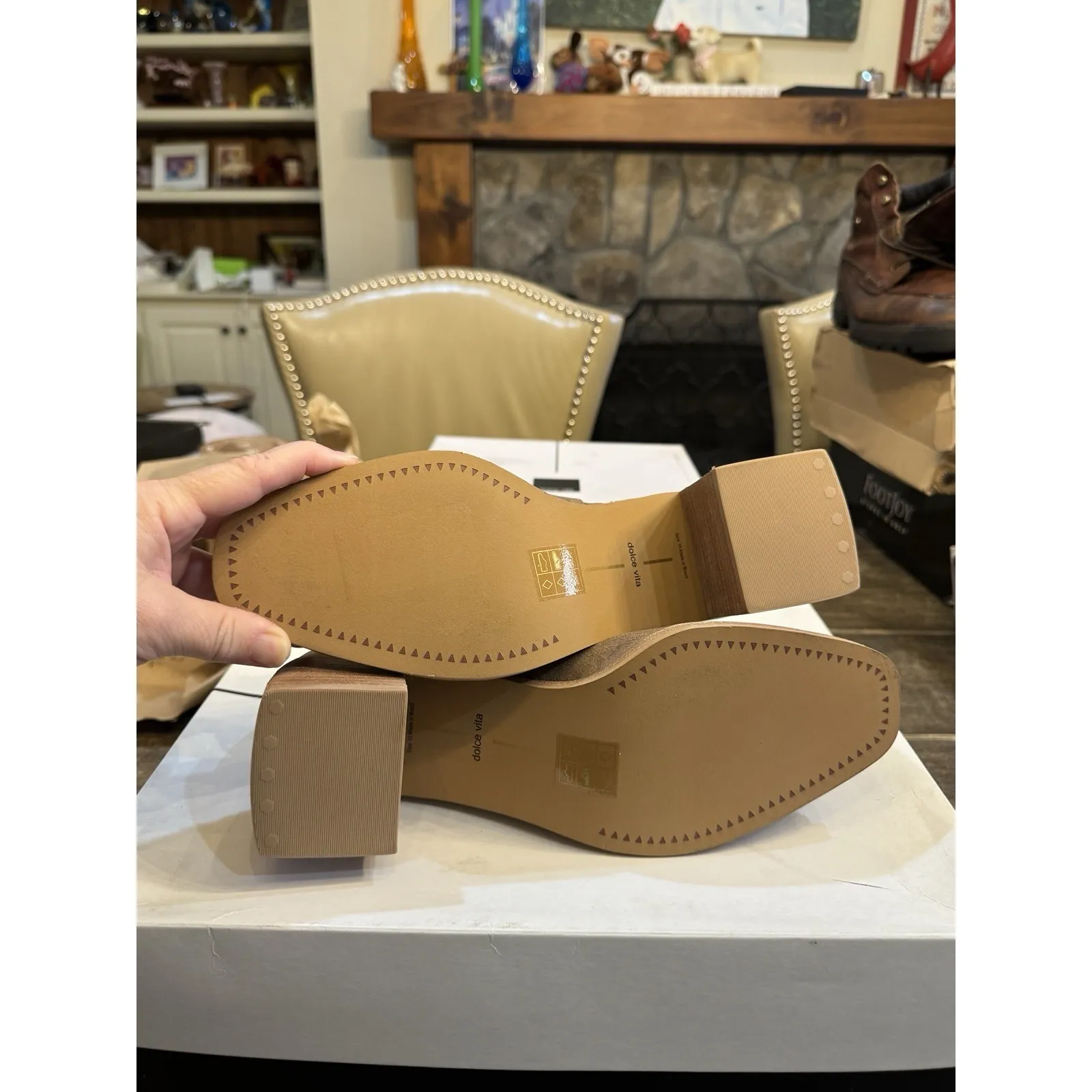 Dolce Vita Boots Womens Size 10 Indiga Truffle Stella‎ Suede Brown Slouch - Image 8