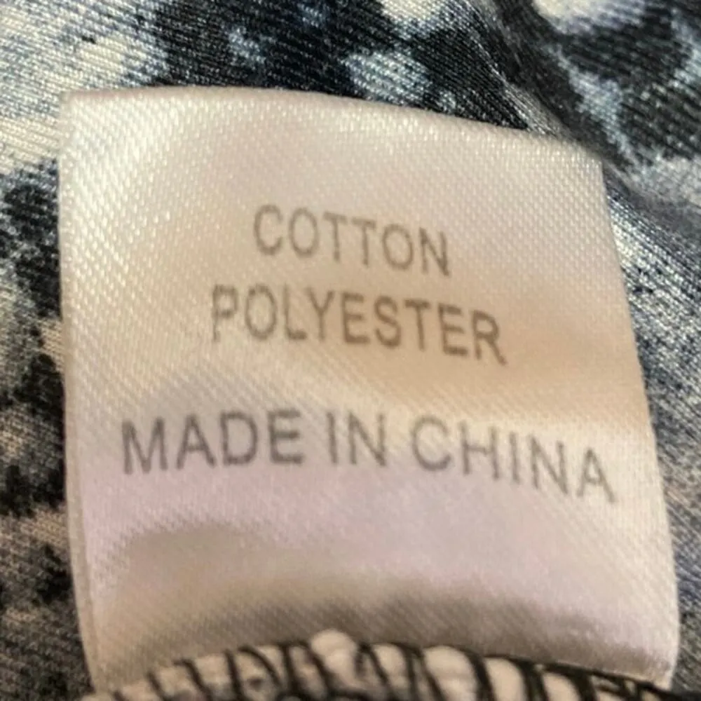 Polly Blue Snakeskin Strapless Square Neck Pullover Chic Tube Crop Top Size 6 - Image 4