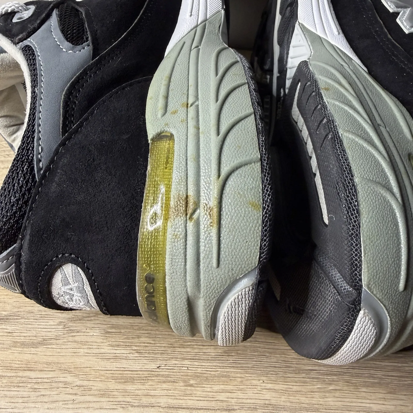 New Balance 993 Black Grey WR993BK Running Shoes Womens 8 Wide D Retro Runner - Image 6