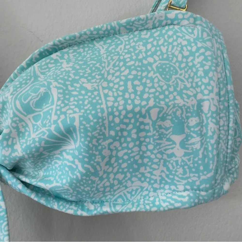 Lilly Pulitzer Padded Bandeau Bikini Top Removable Adjustable Spaghetti Straps M - Image 5