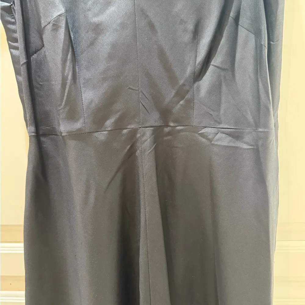 Elegant/Retro tailored made 100% silk Black/grey Sleeveless A - Image 8
