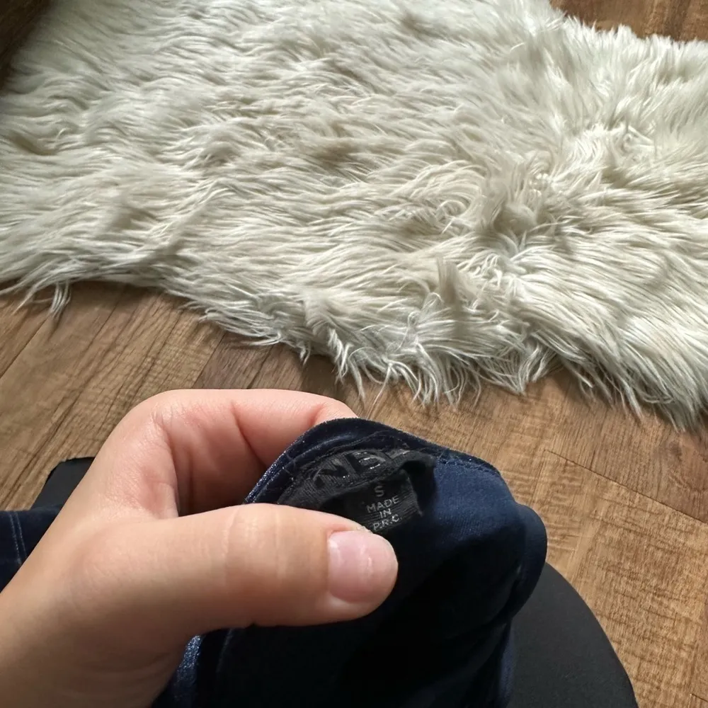 NBD Nightfall Brook Strappy Blue Velvet Dress - Image 5