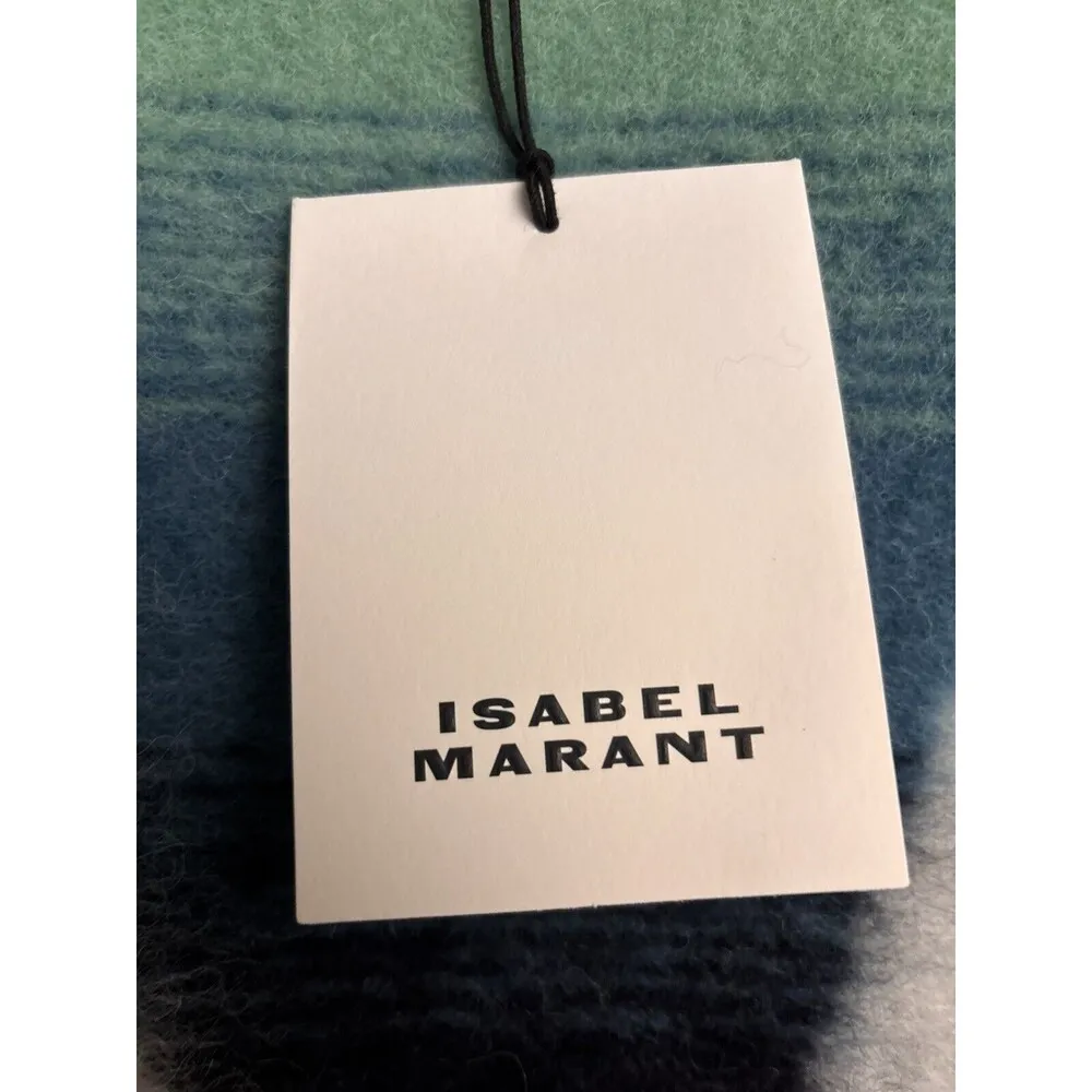 Isabel Marant Loliana alpaca scarf with logo New $385 - Image 3