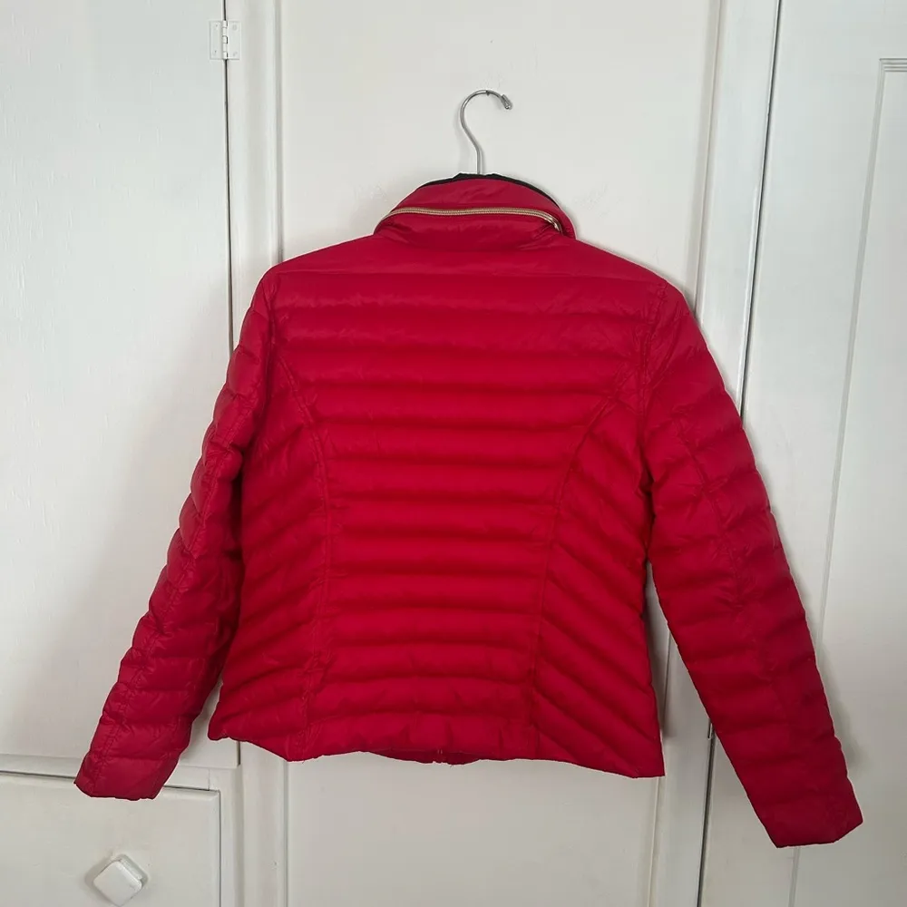 Preston & York Red Down Filled Packable Puffer Coat size Large - Image 4