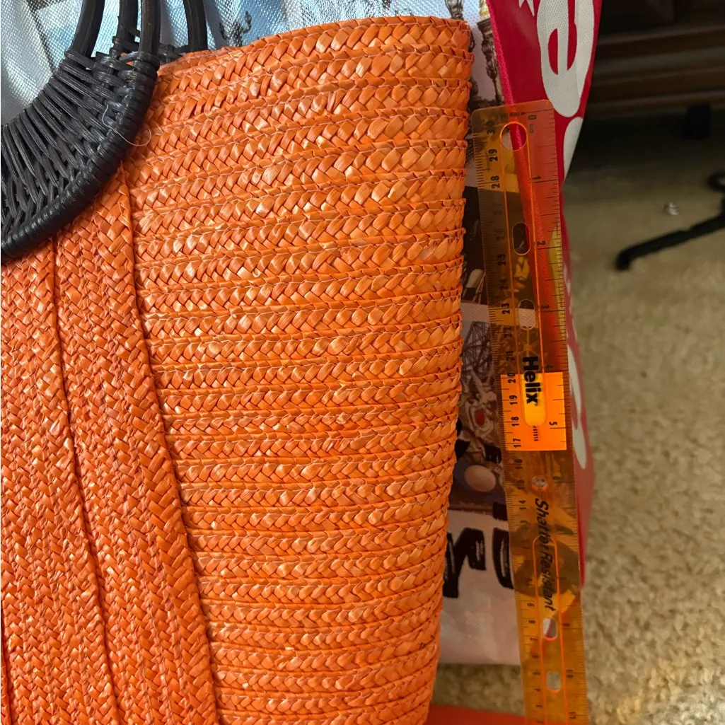 Summer Orange Palm Bag New - Image 7