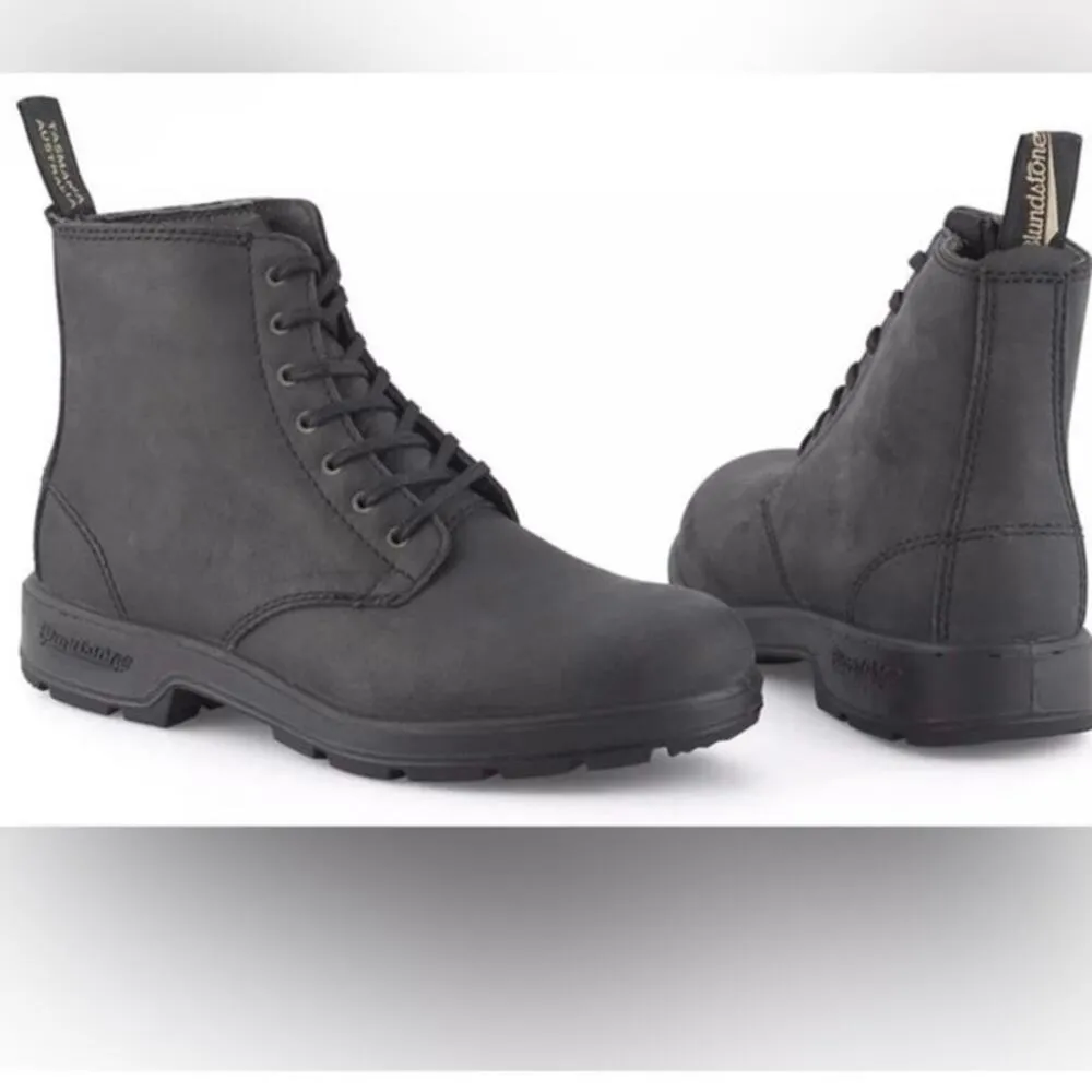 NWT Blundstone 1931 Grey Leather Lace Up Boots Size 3.5AUS6.5 US - Image 2