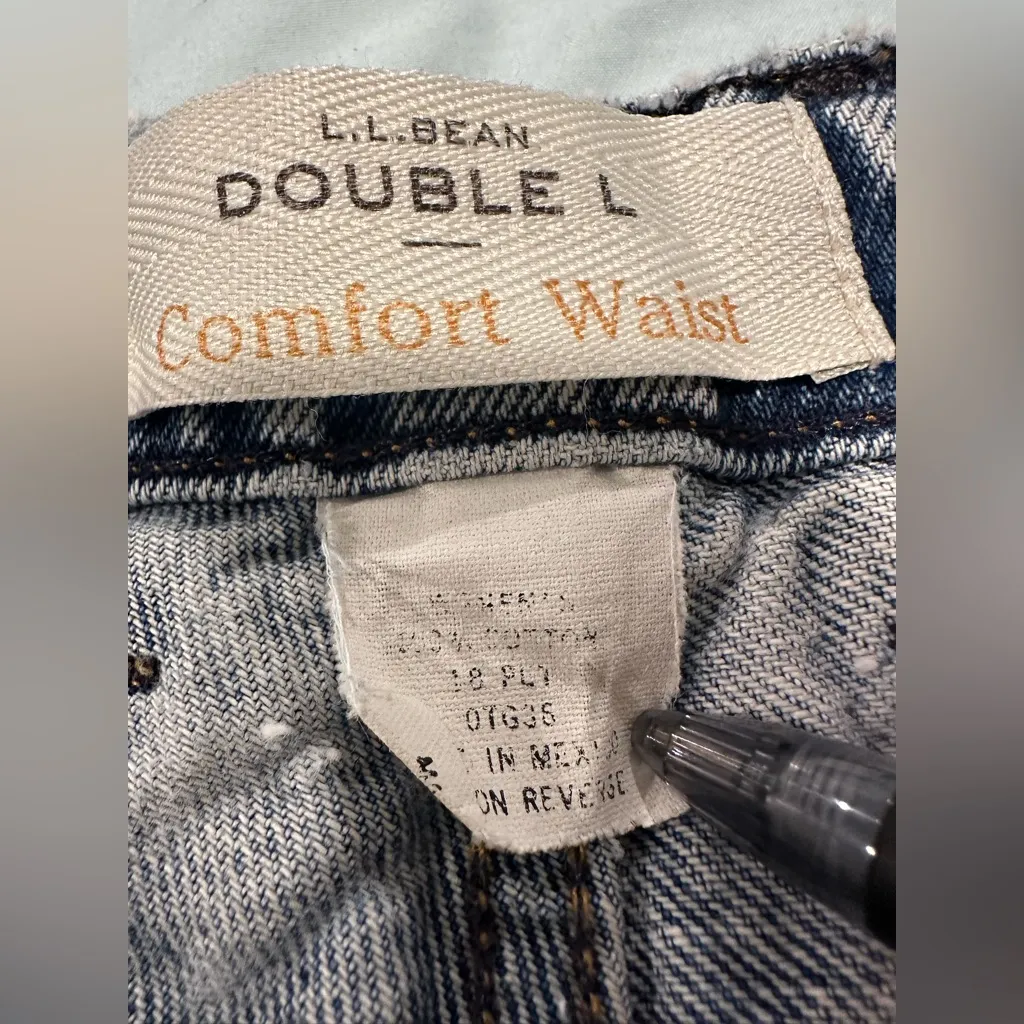 Vintage 90s Women’s Sz: 18 Petite LL Bean. Double L. Comfort Waist. Mom Jeans. Blue - Image 5