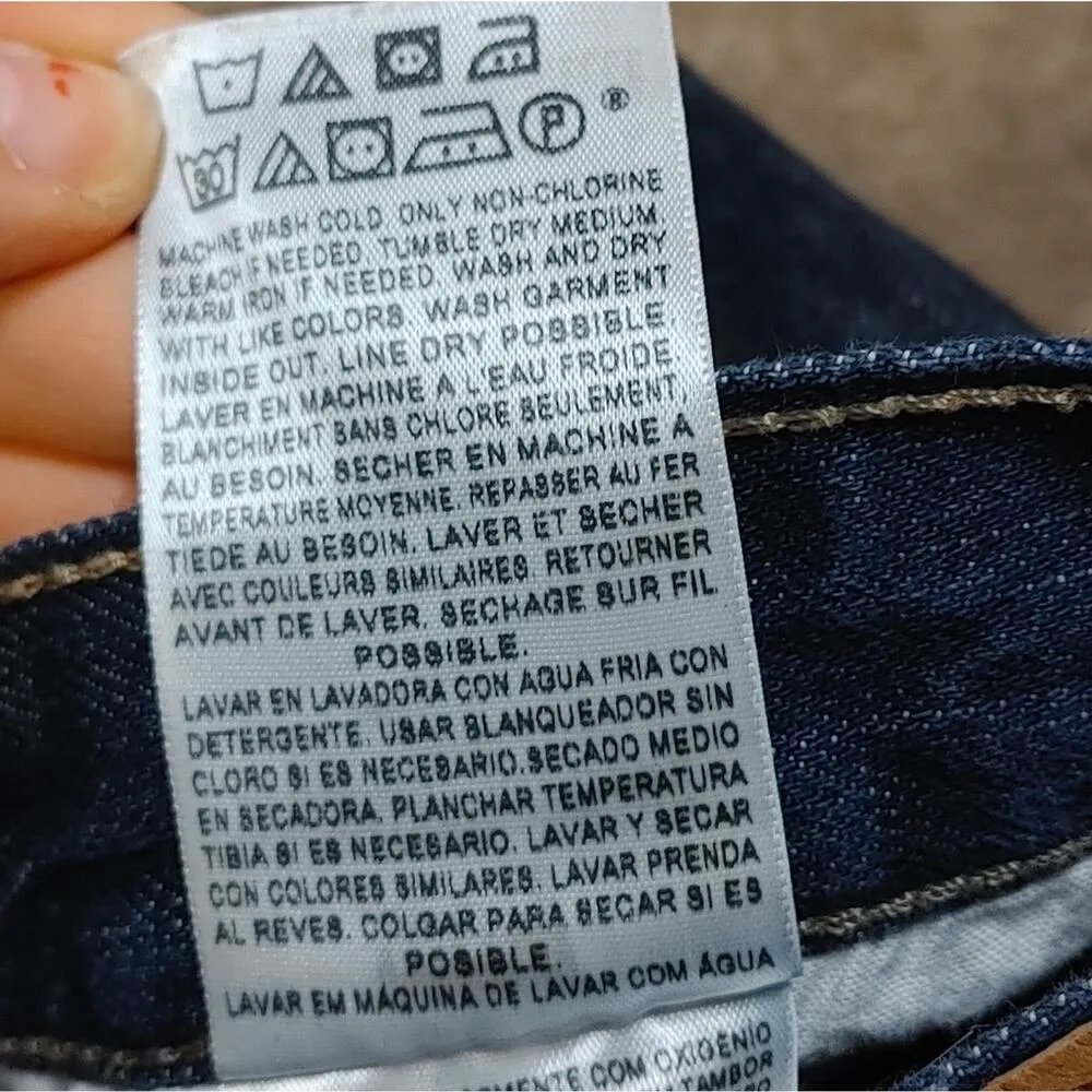 Levi's Straus 527 Boot Cut Dark Wash Cotton Waist 25 Length 25 - Image 13