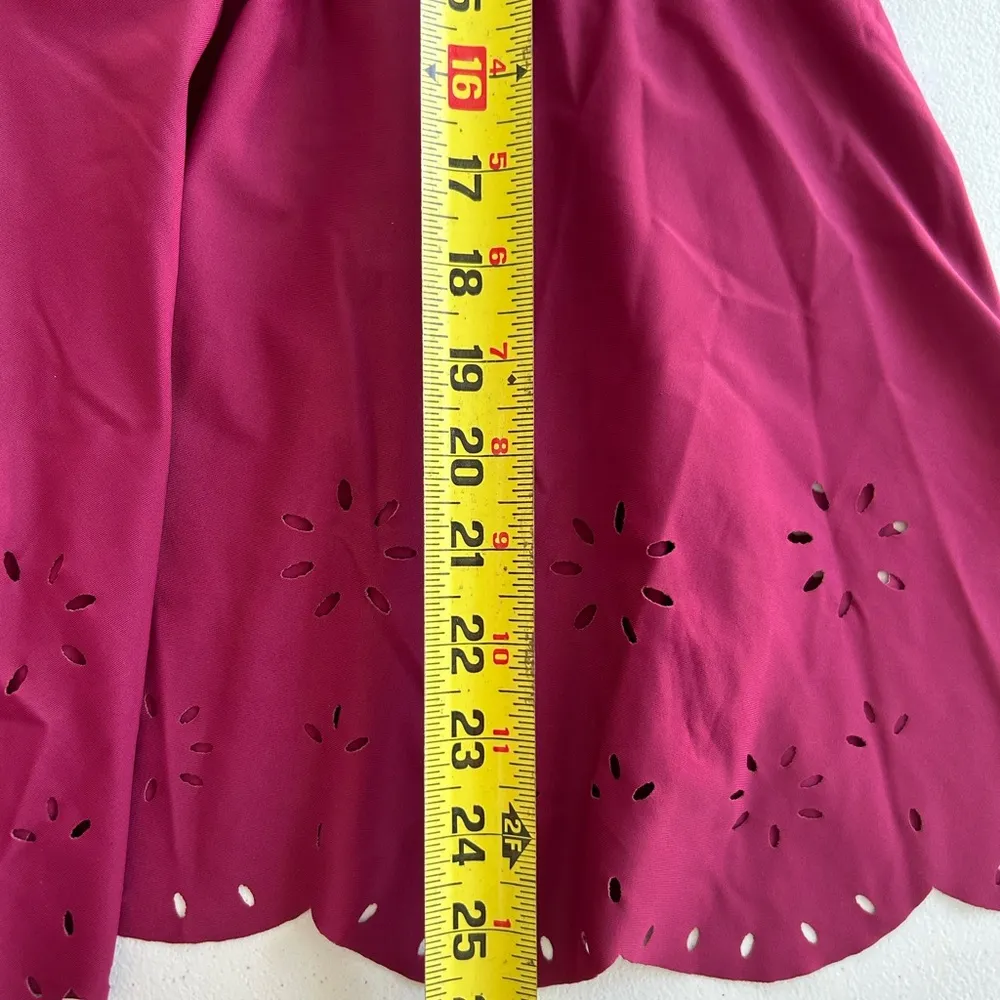 NWT!Burgundy cut out adjustable strap removable padding swim top size 14 - Image 5