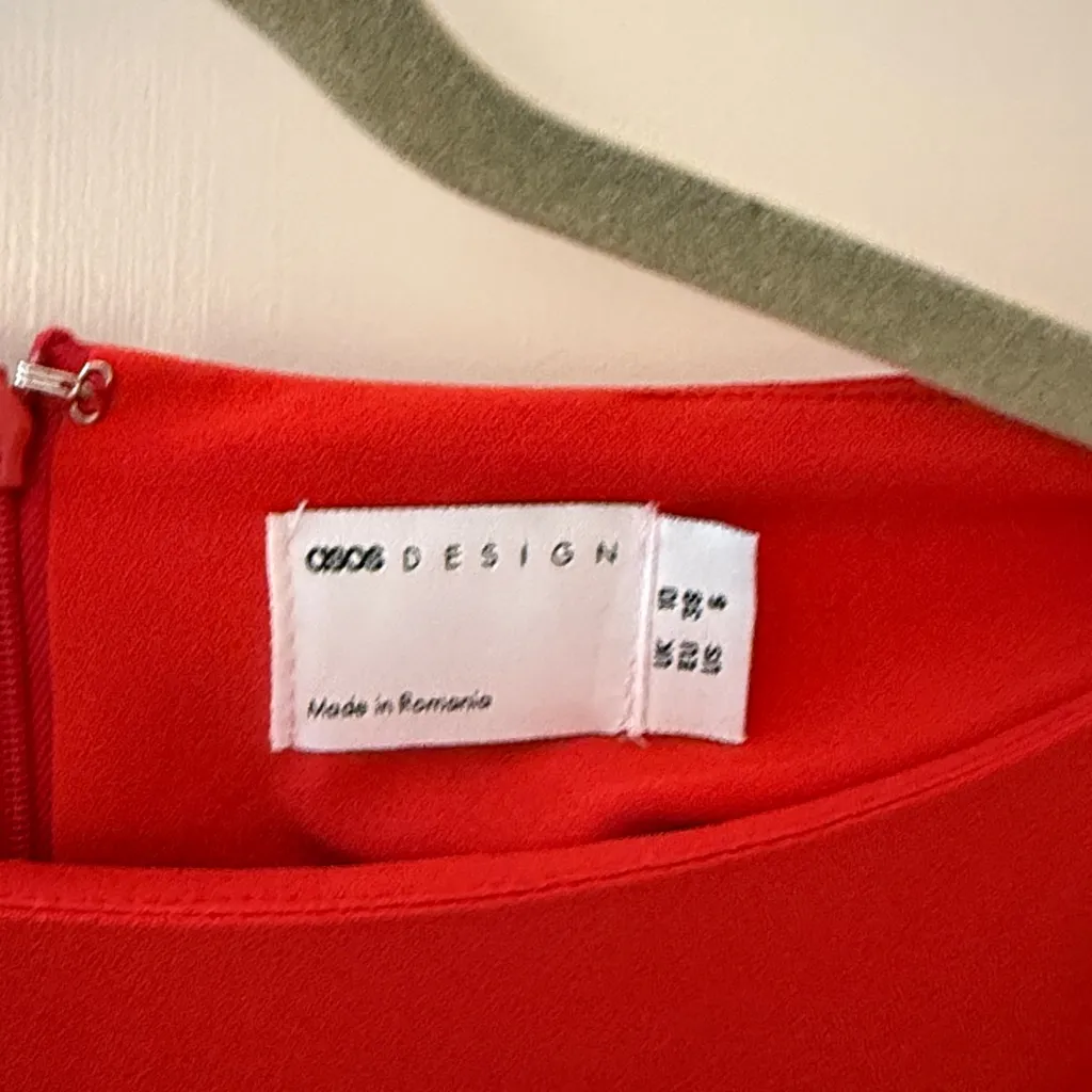 ASOS Red Long Sleeve Mini Dress - Image 2