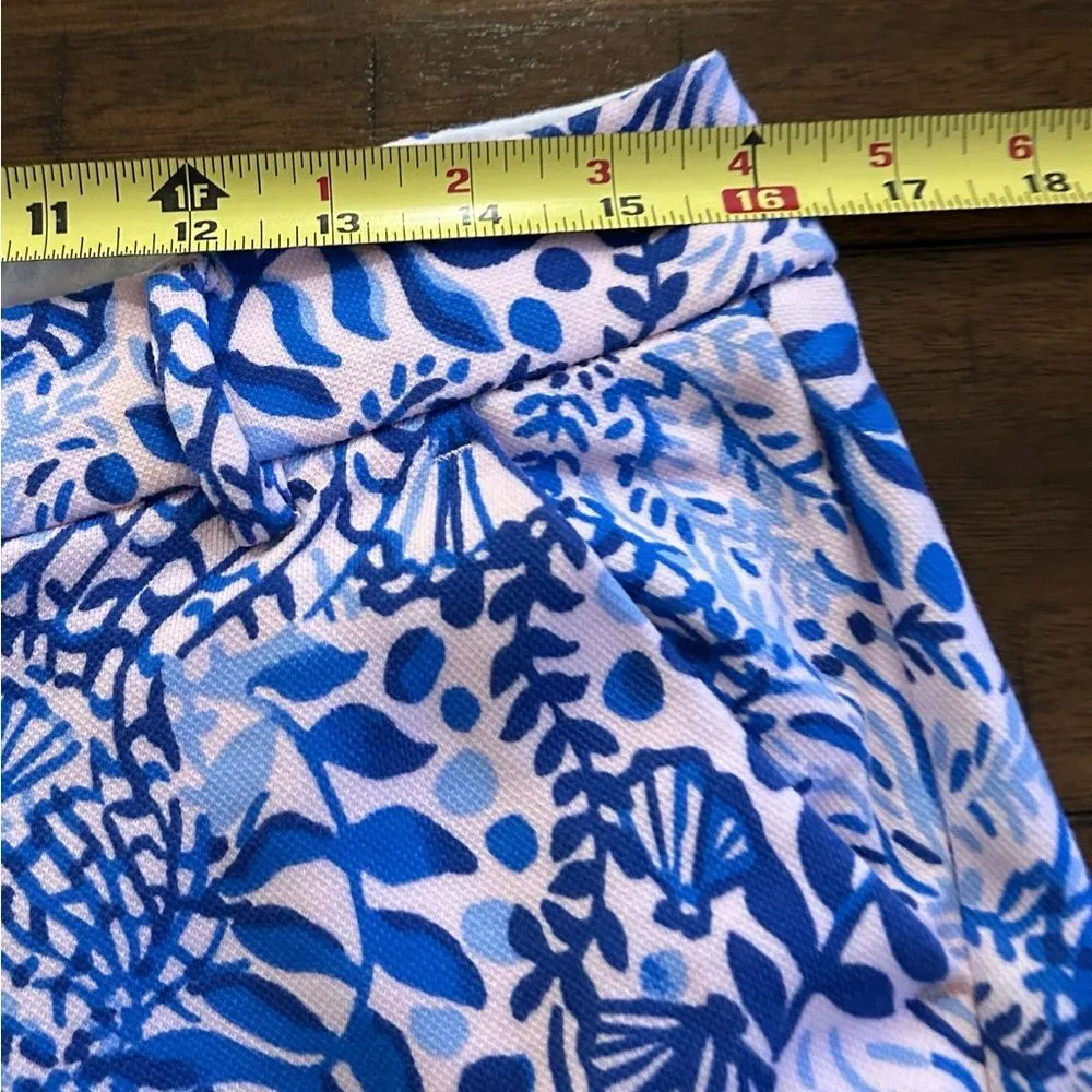 Lilly Pulitzer The Callahan Short Blue Seashell Beach Print Size 6 - Image 6
