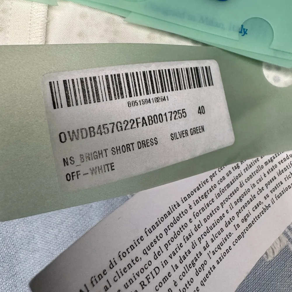 OFF-WHITE Gender Inclusive Bright Crystal Embellished slip dress size 40 - Image 14