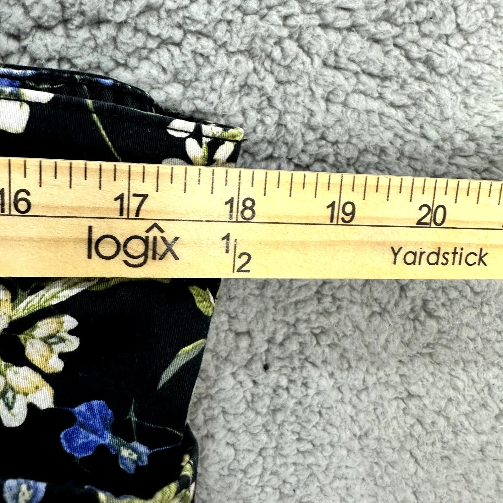 Karen Scott Cropped Pants Womens 18 Floral Stretch Cottagecore Spring Whimsical - Image 7