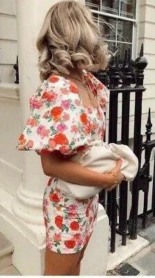 ZARA Puff Sleeve Dress - Image 2