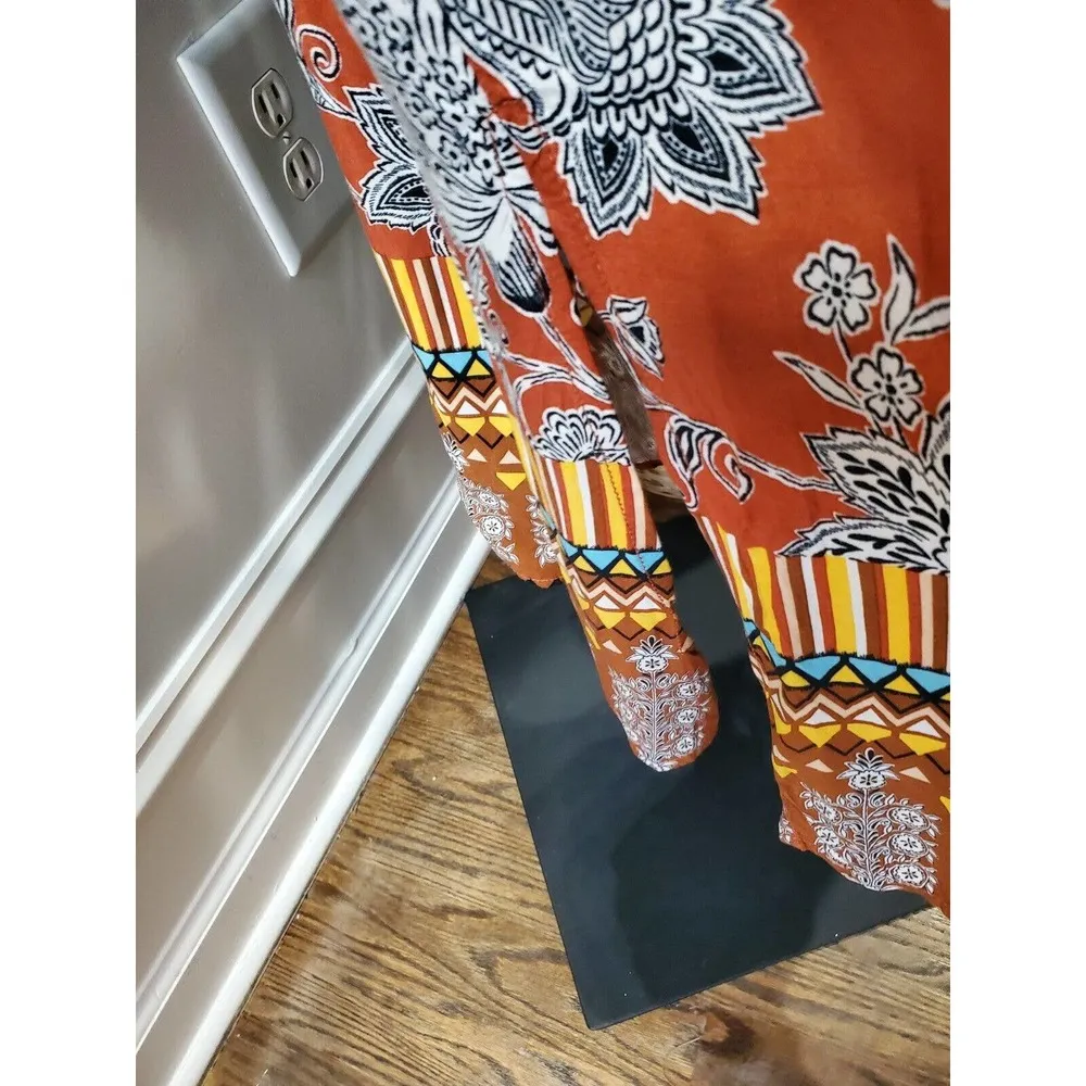 Beach Lunch Lounge Women's Viscose Sweetheart Neck Sleeveless Long Maxi Dress L - Image 9