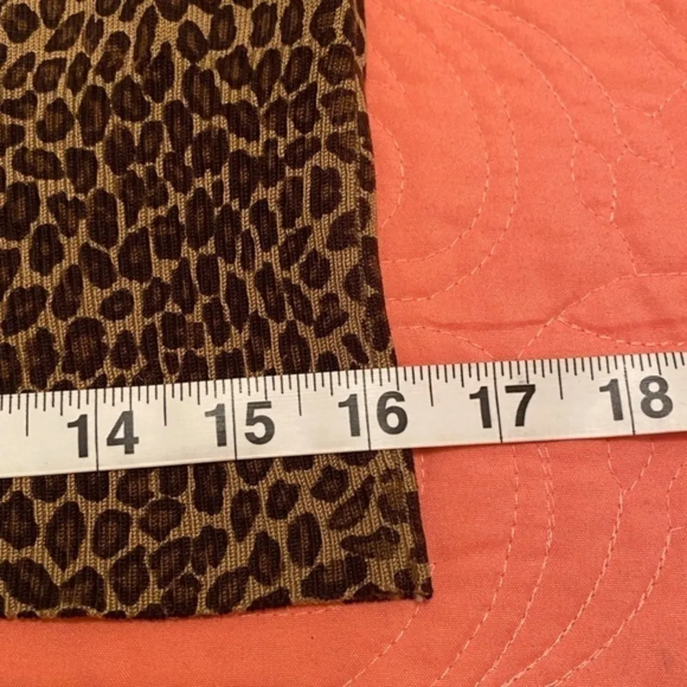 Michael Michael Kors Leopard Print Snap Front Sweater Color: Black/Brown Size: M - Image 14