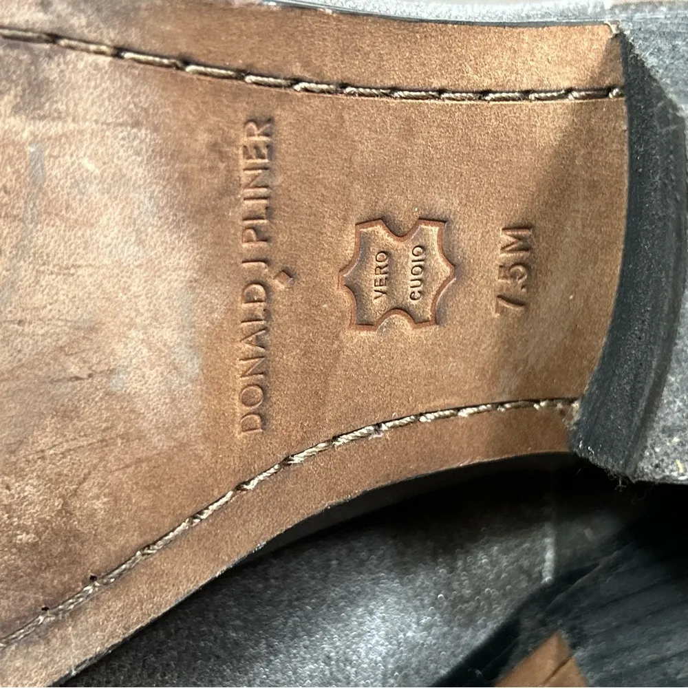 Donald J Pliner | Pewter Tumbled Brush Off Western Cowgirl Boots Size 7.5 Silver - Image 10