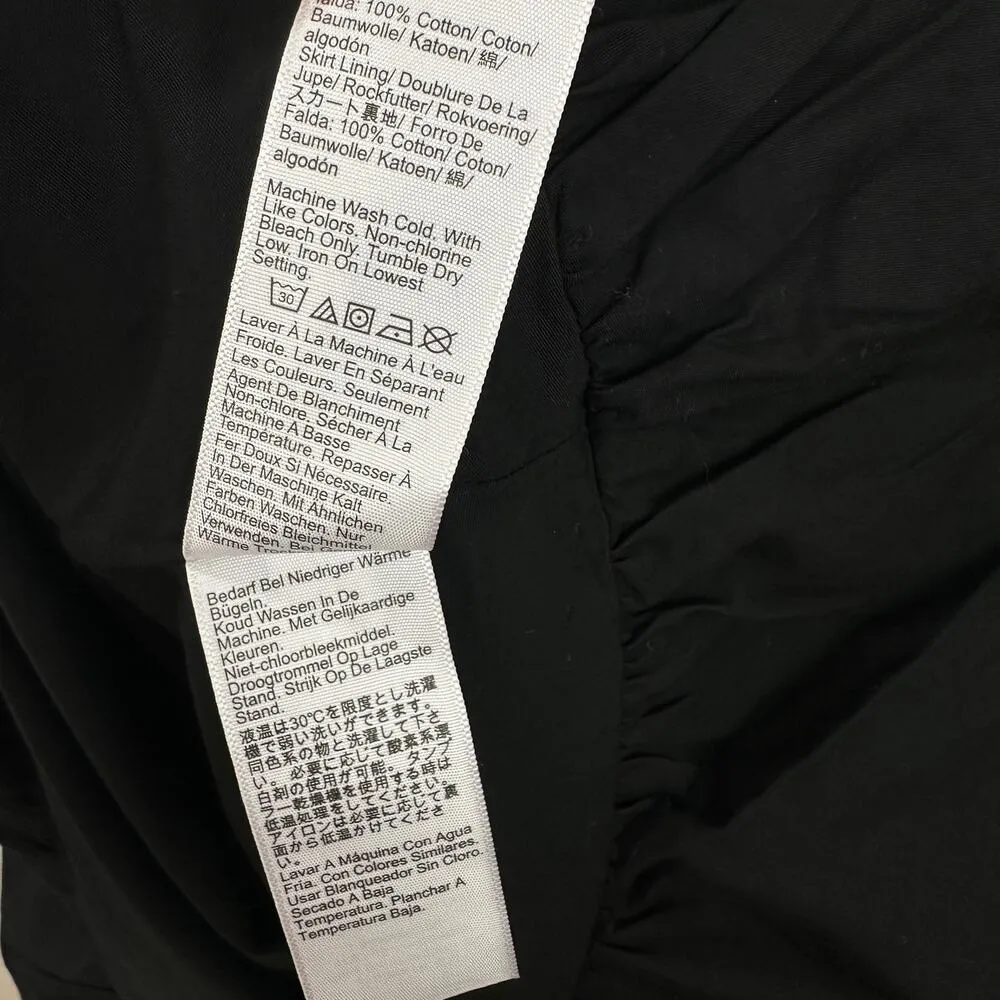 J.Crew Fitted Tank Dress Poplin Bubble A Line Skirt Pleated Black Small NWT - Image 12