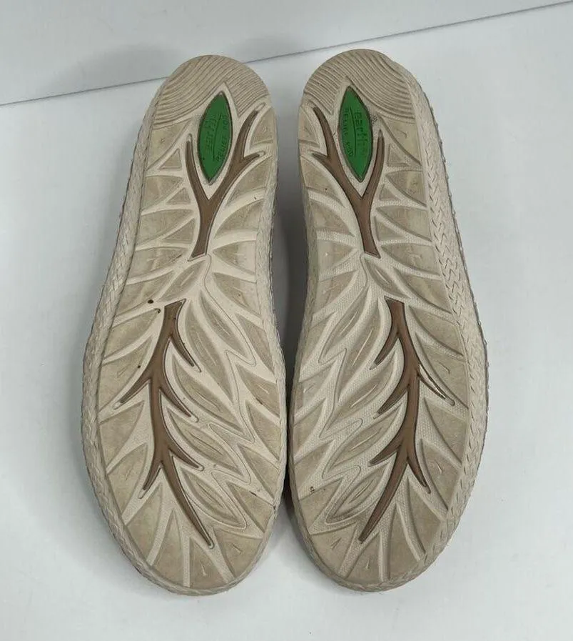 Earth Callisto shoes 7 Nubuck leather laser cut slip on zip sneakers tan - Image 9