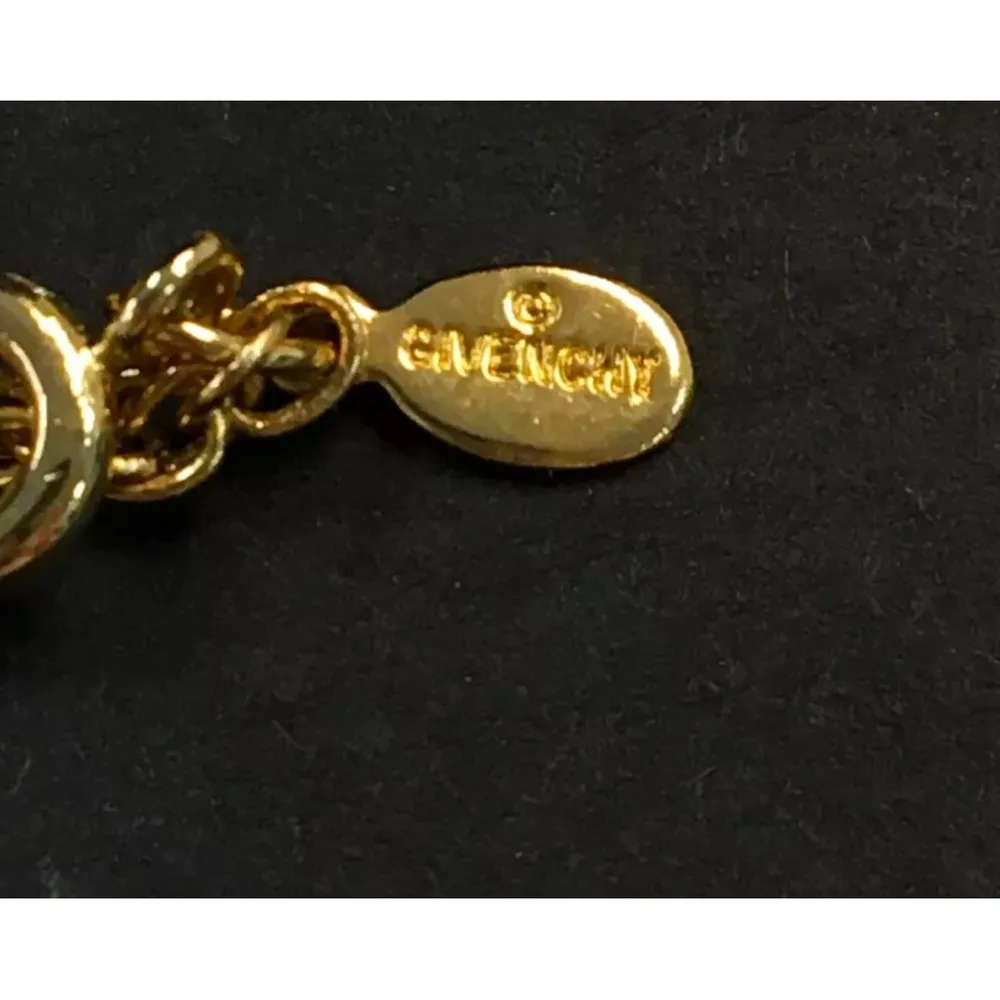 Givenchy  gold and crystal G logo necklace - Image 4