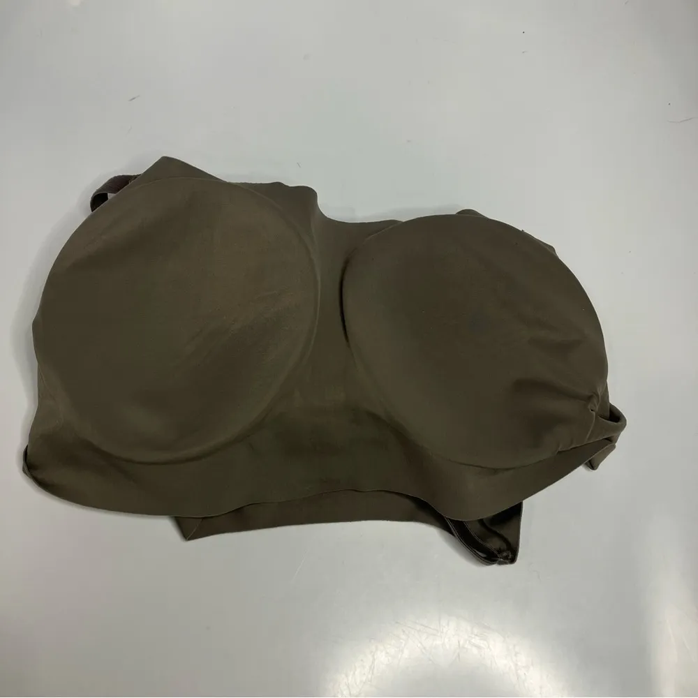 True & Co. True body boost Scoop neck bra adjustable strap wire free gray size M Size M - Image 6